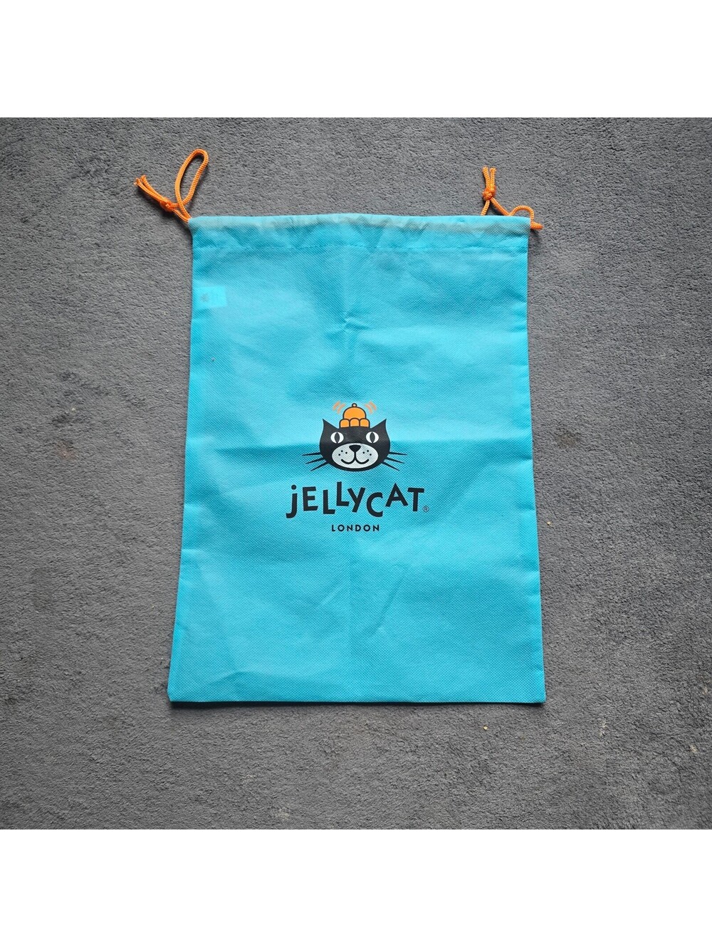 Authentic Jellycat London Blue Drawstring Dust Bag Medium 16x11 Gift Pouch